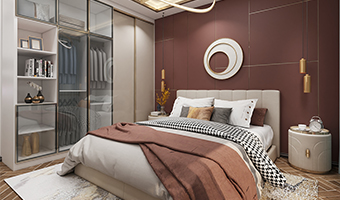 整木定制現(xiàn)代輕奢風格與金屬共舞，領(lǐng)略流光