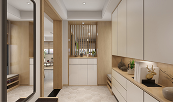 全屋定制玄關(guān)柜有哪些款式組合？