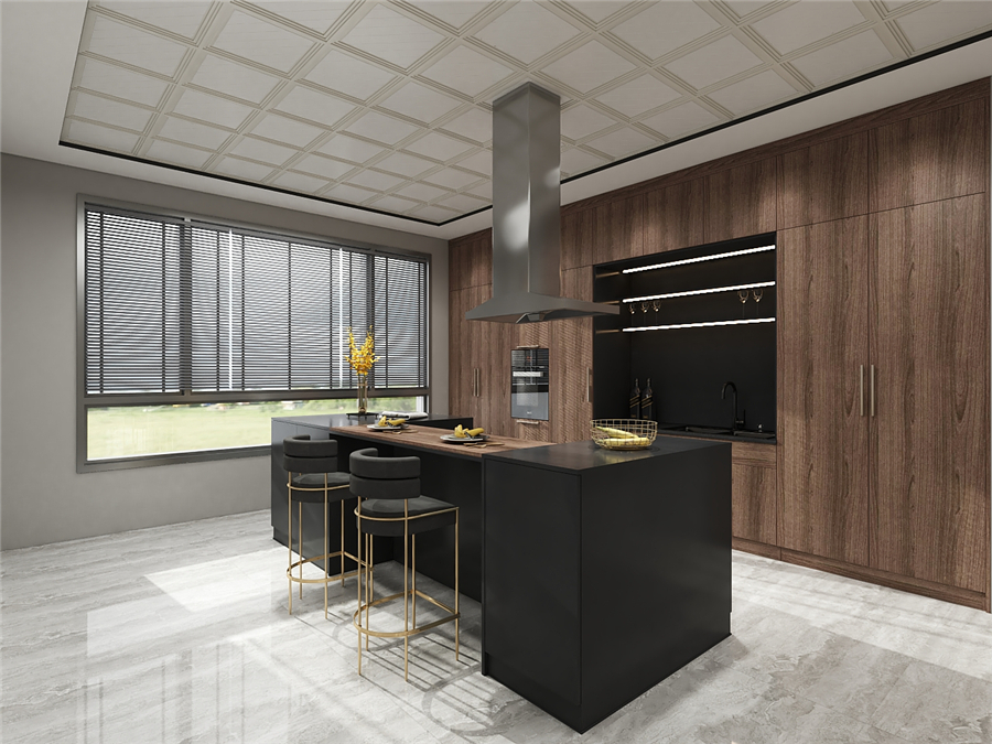 設(shè)計(jì)開放式廚房時(shí)該注意什么呢？(圖1)