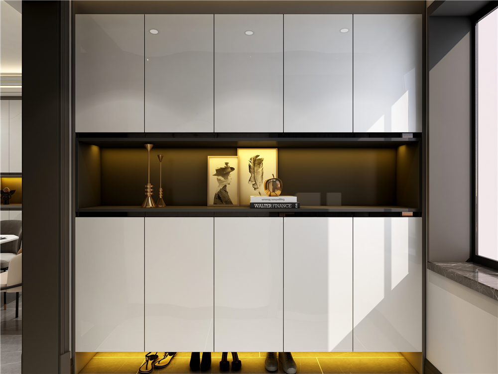 全屋定制玄關(guān)柜有哪些款式組合？(圖4)