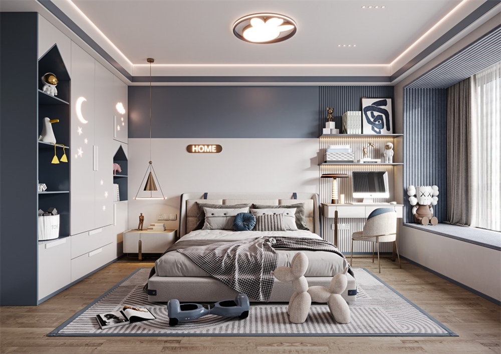 全屋設(shè)計兒童房定制要注意什么？(圖2)