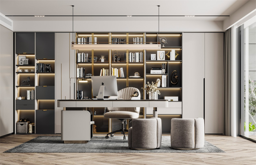 書房定制書柜設(shè)計要注意什么？(圖1)