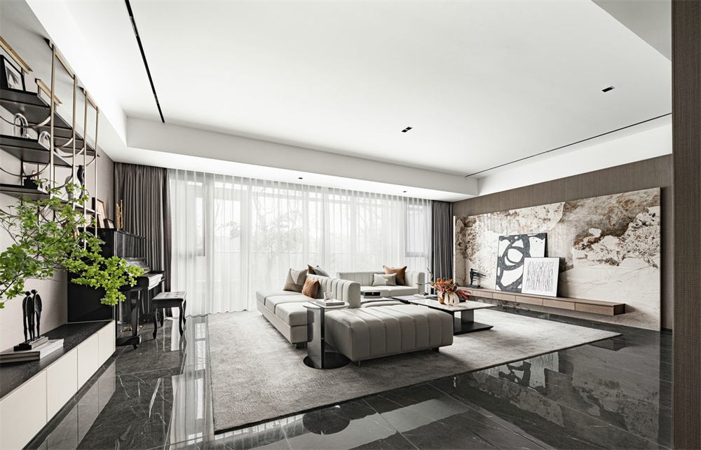 146㎡現(xiàn)代輕奢風(fēng)格，整木定制圖片(圖5)