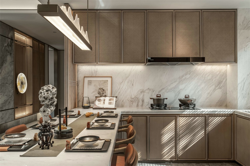 整木定制新中式風(fēng)格，125㎡樣板房賞析(圖14)