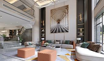 400㎡別院實(shí)拍，詩(shī)畫(huà)意境輕奢風(fēng)格