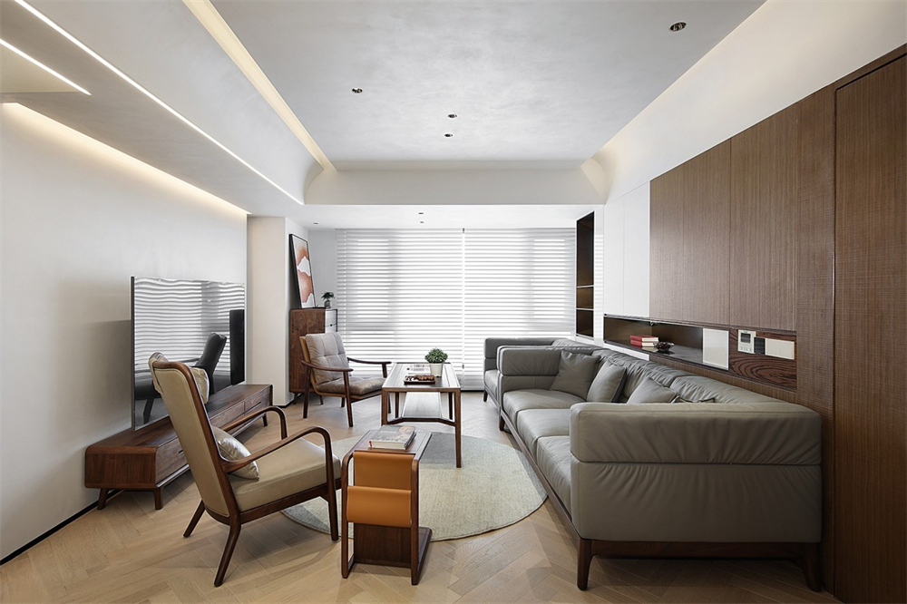 200㎡大平層整木定制，現(xiàn)代極簡(jiǎn)風(fēng)格(圖5)