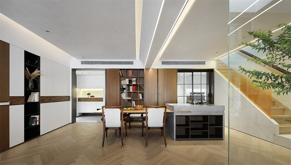 200㎡大平層整木定制，現(xiàn)代極簡(jiǎn)風(fēng)格(圖10)