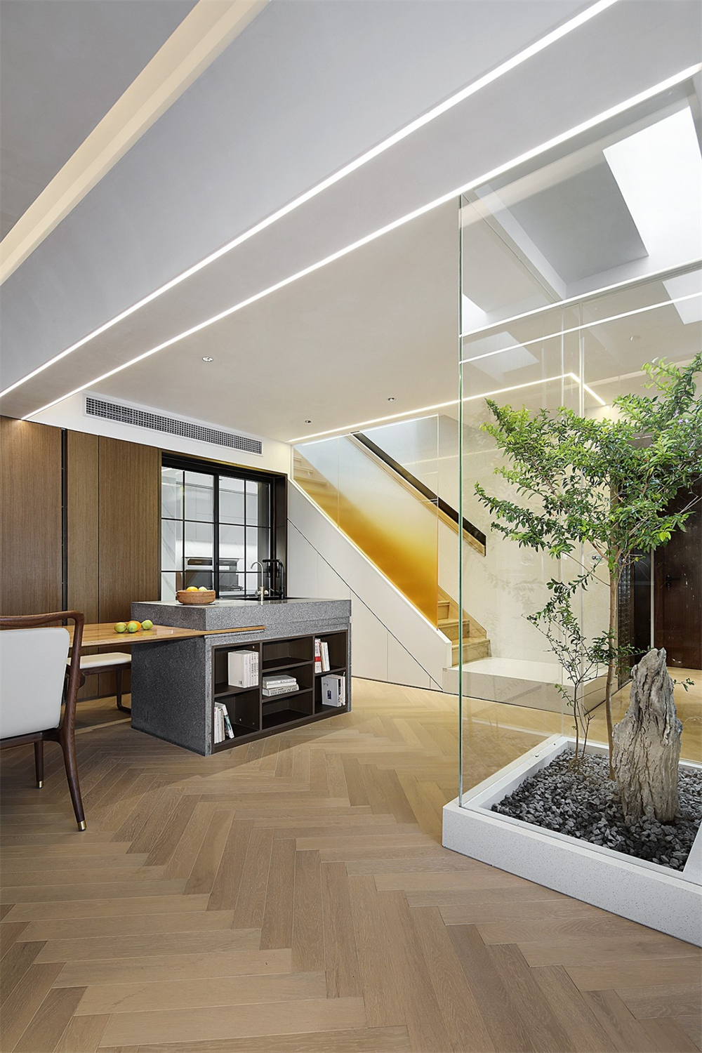 200㎡大平層整木定制，現(xiàn)代極簡(jiǎn)風(fēng)格(圖11)