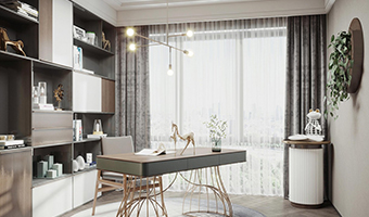 書房窗簾怎么搭配比較好看？