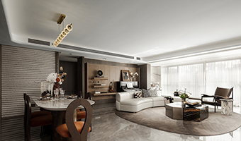 178㎡現(xiàn)代極簡(jiǎn)樣板房，時(shí)尚雅致美家