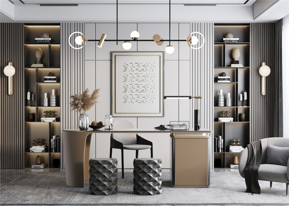 全屋定制書房裝修要注意什么？(圖2)